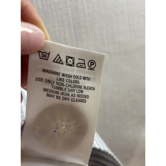 Anthropologie Womens Striped Linen-Blend High-Waisted Shorts S - Picture 6 of 8